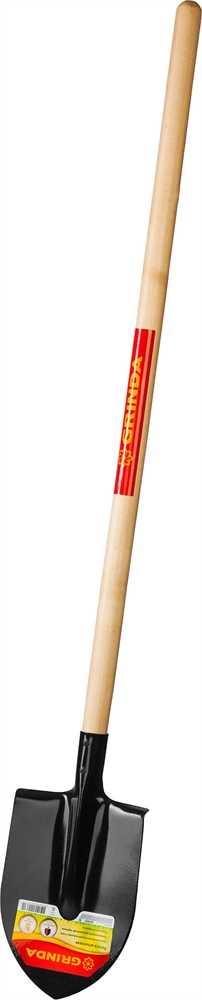 GRINDA  380 х 208 х 1400 мм, полотно 1.6 мм, закалено, деревянный черенок высш. сорт, штыковая лопата (421821) 421821_z01