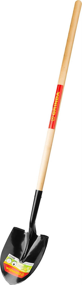 GRINDA  290 х 215 х 1500 мм, полотно 1.6 мм, закалено, деревянный черенок высш. сорт, штыковая лопата, тип ЛСГ (421824) 421824