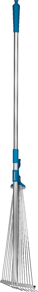 GRINDA  PR-50, длина 800 - 1240 мм, ширина 170 - 450 мм, телескопический алюминиевый черенок, регулируемые веерные грабли, PROLine (421868) 421868_z01