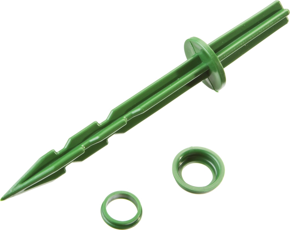 GRINDA  200 мм, зеленые, полипропилен, 10 шт, садовые колышки (422319) 422319