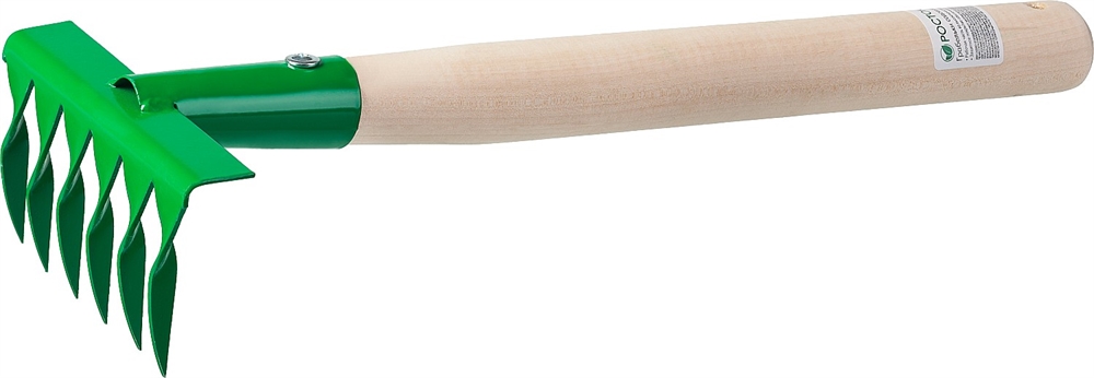 РОСТОК  120 x 62 x 405 мм, 6 витых зубцов, садовые грабельки (39611) 39611