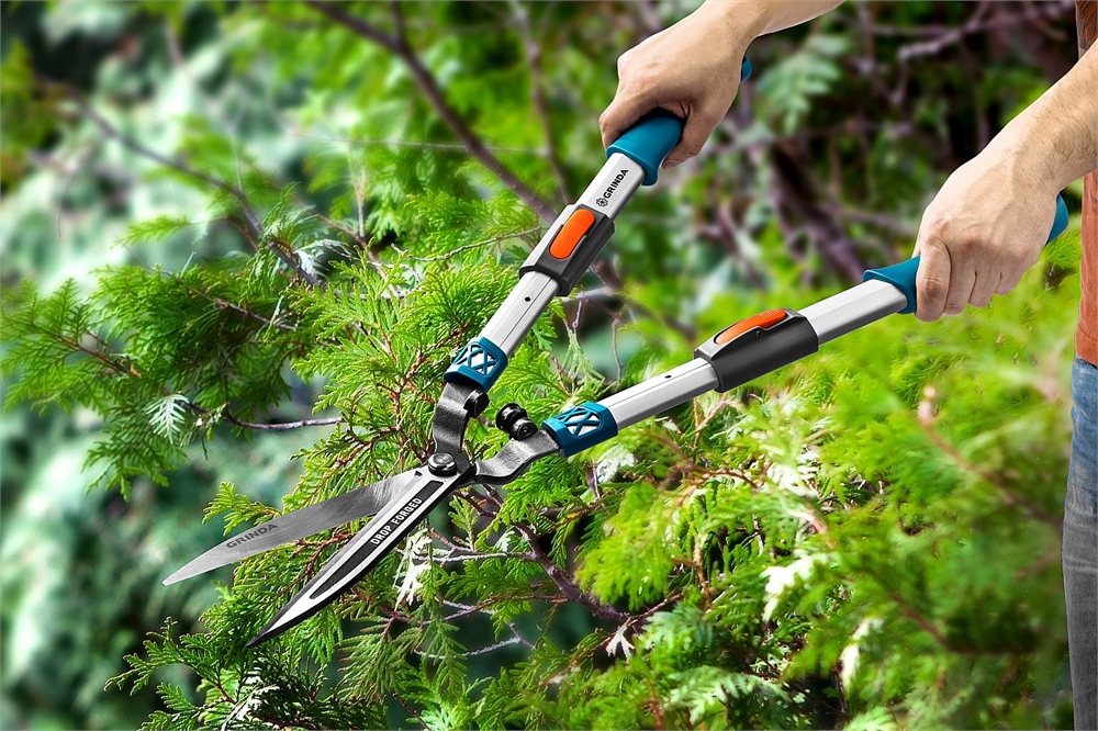 GRINDA  FH-800T, длина 630 - 800 мм, кованые лезвия, телескопический, алюминиевые рукоятки, кусторез, PROLine (423790) 423790