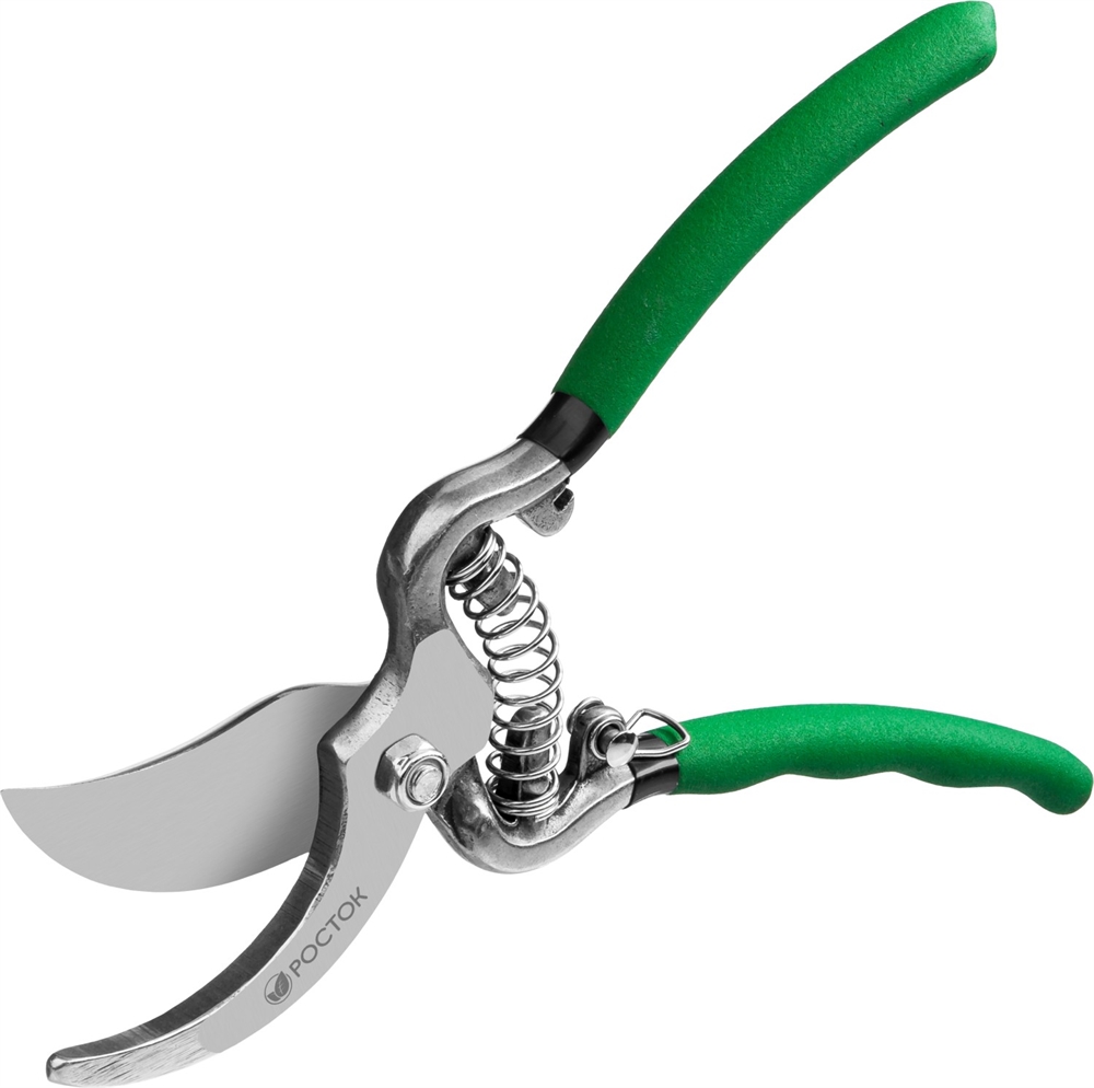 РОСТОК  PC-15, 200 мм, углеродистая сталь, цельнокованый, покрытие ПВХ, плоскостной секатор (423005) 423005_z01