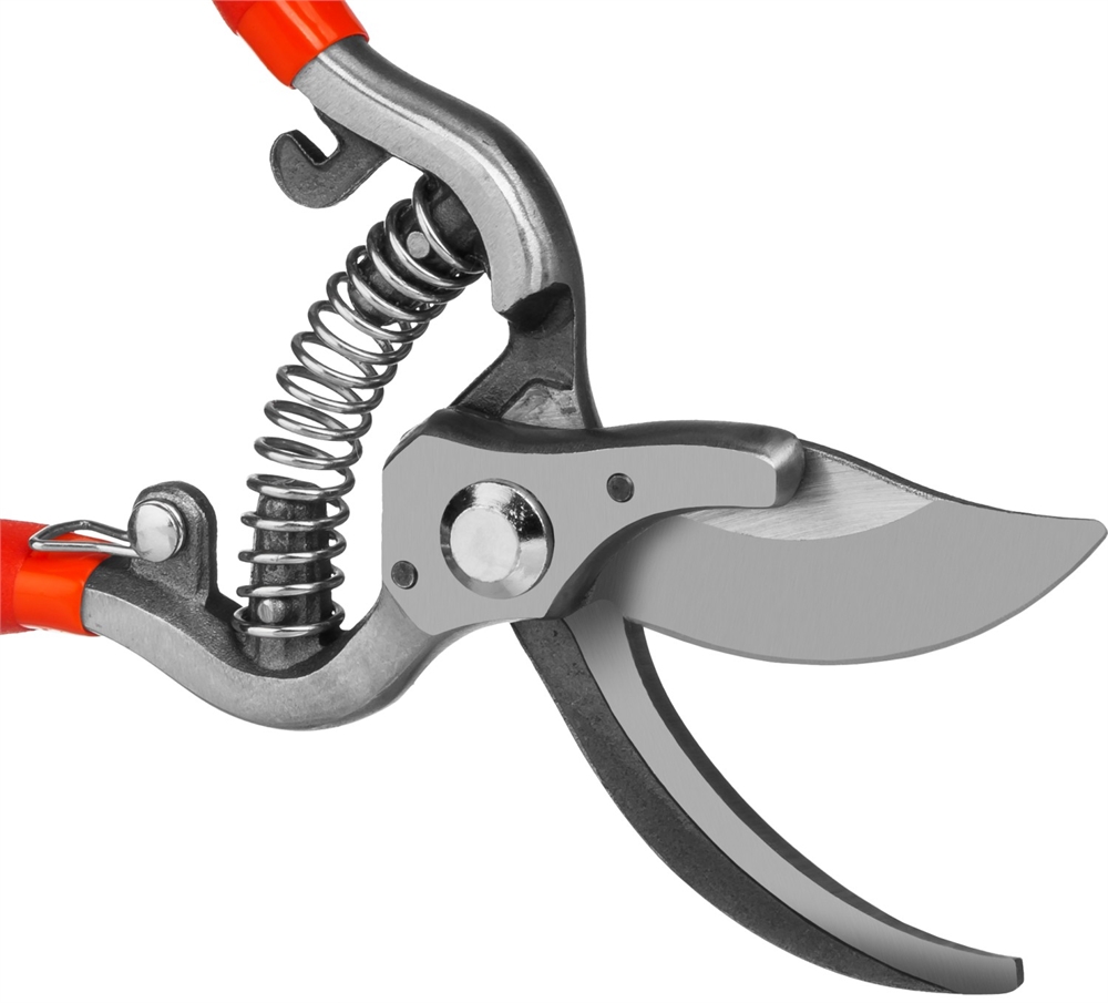 GRINDA  G-1, 150 мм, цельнокованые лезвия, стальные рукоятки, покрытие ПВХ, плоскостной мини-секатор (423101) 423101