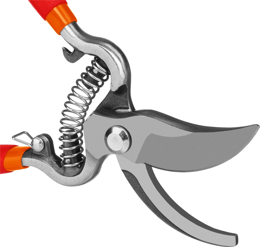 GRINDA  G-3, 200 мм, высокоуглеродистая сталь, цельнокованый, покрытие ПВХ, плоскостной секатор (423103) 423103