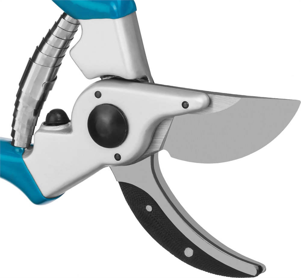 GRINDA  P-23, 210 мм, усиленные лезвия, закалённая сталь, алюминиевые кованые рукоятки, плоскостной секатор, PROLine (423423) 423423