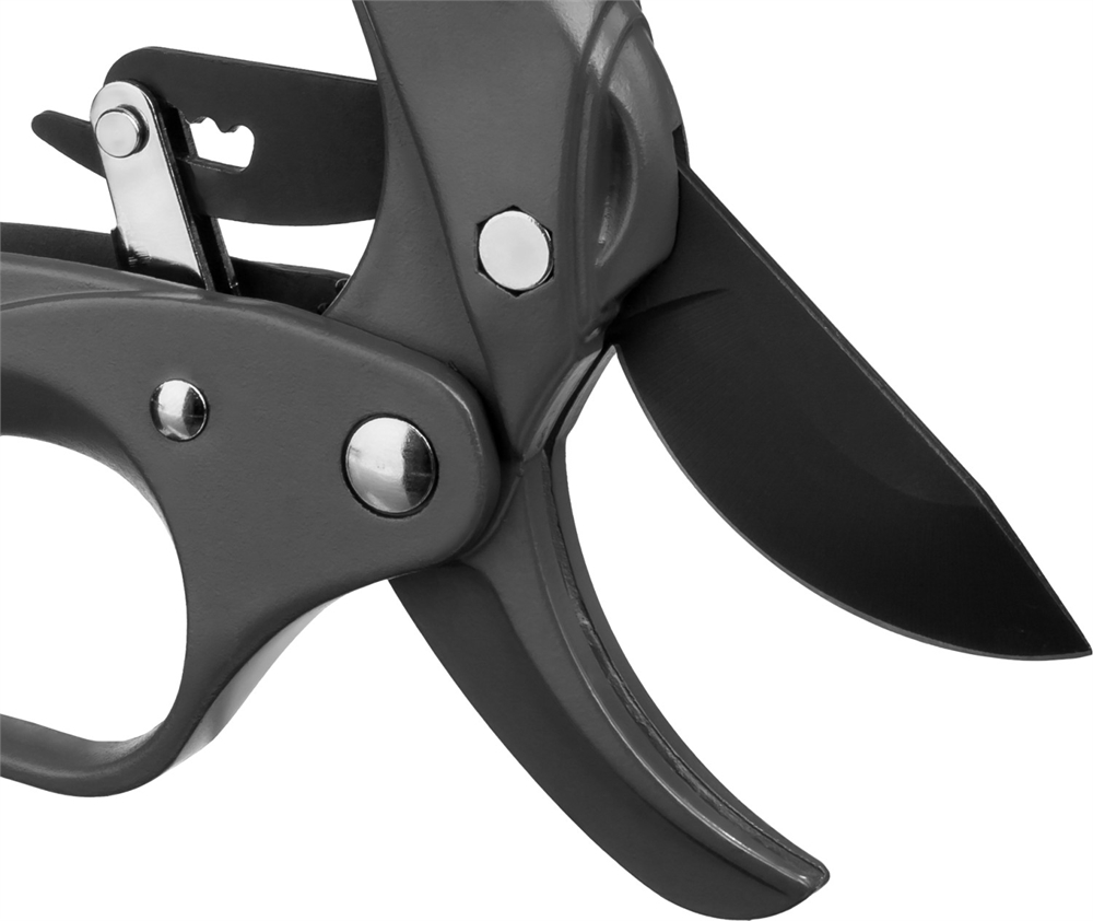 GRINDA  P-33, 200 мм, закаленная сталь, с храповым механизмом, алюминиевые рукоятки с эфесом, контактный секатор, PROLine (423433) 423433