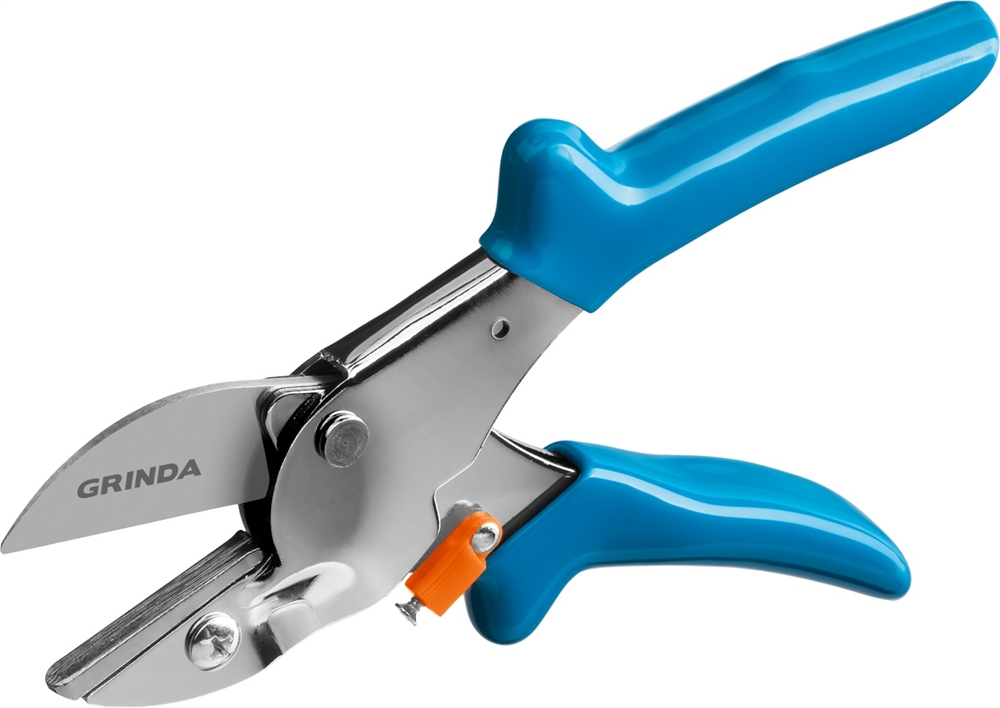 GRINDA  P-44, 190 мм, закаленная сталь, стальные рукоятки, покрытие ПВХ, контактный секатор, PROLine (423444) 423444