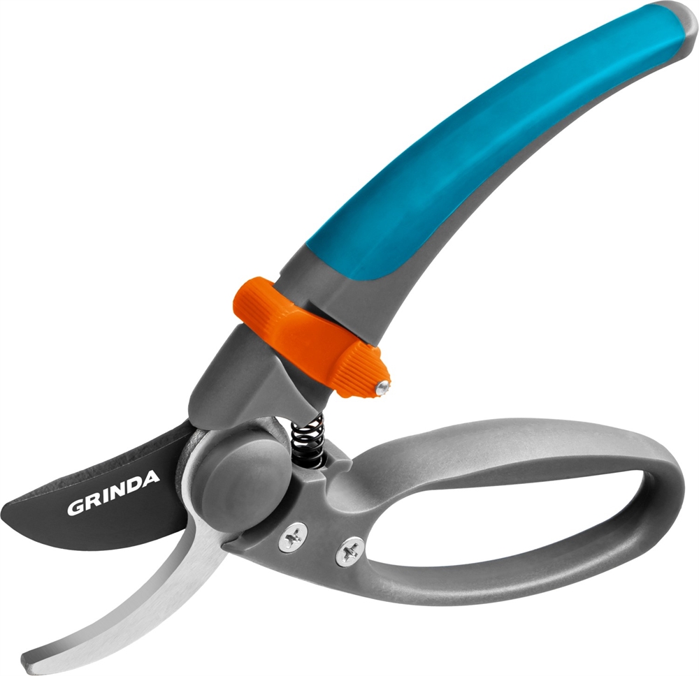 GRINDA  P-57, 210 мм, с двухкомпонентными эргономичными рукоятками, с эфесом, плоскостной секатор, PROLine (423457) 423457