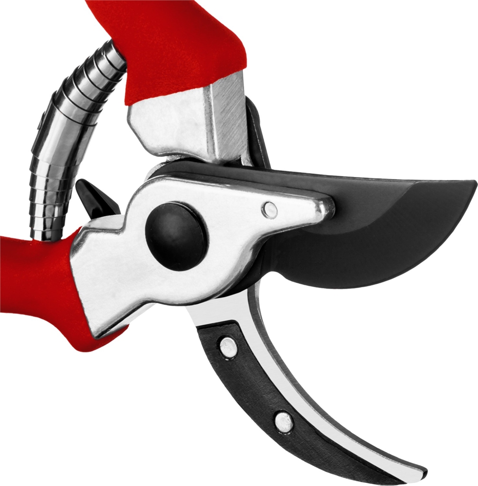 GRINDA  G-11, 210 мм, лезвия из углеродистой стали, закалены, тефлоновое покрытие, алюминиевые рукоятки, плоскостной секатор (8-423001) 8-423001_z02