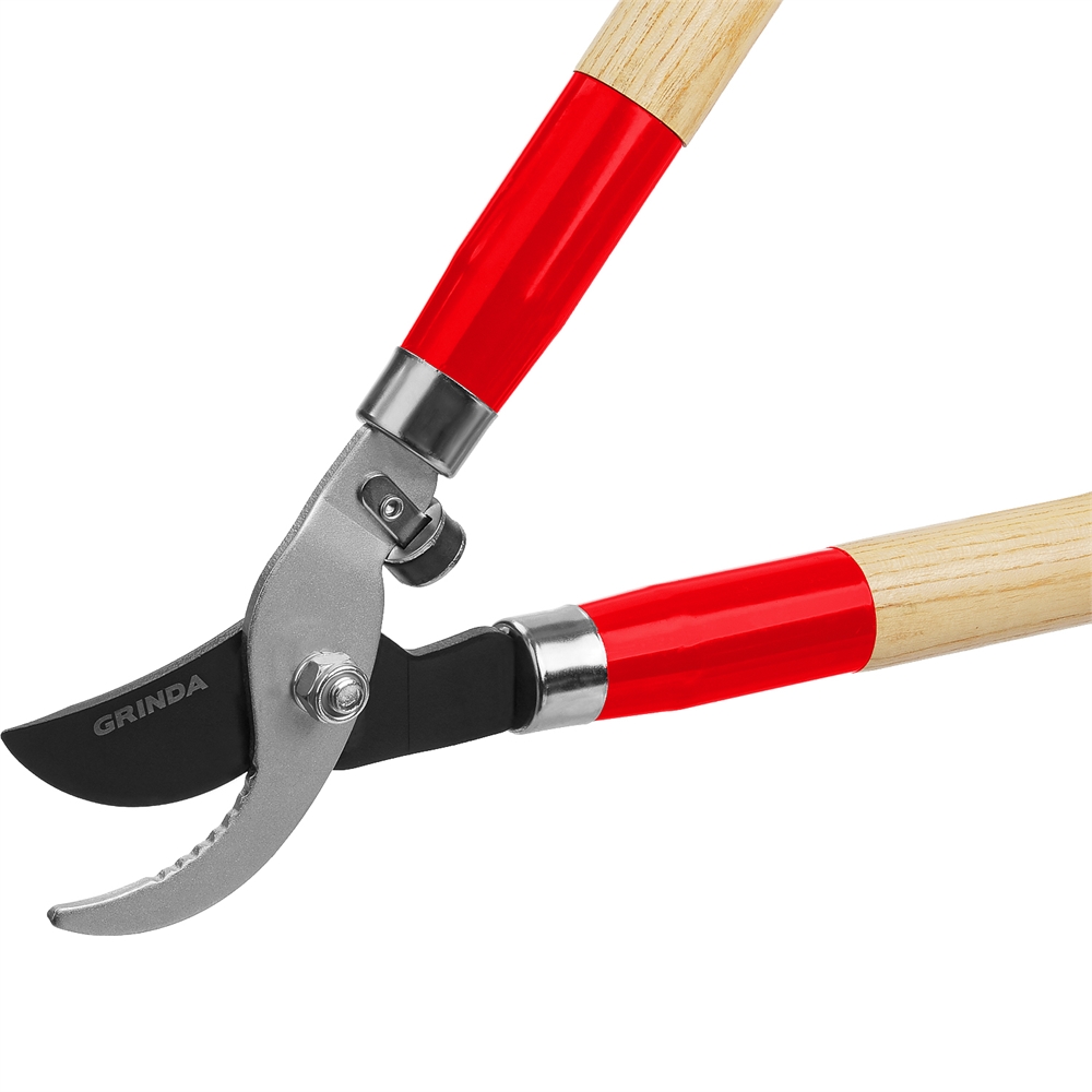 GRINDA  W-700, длина 700 мм, закаленные лезвия, рукоятки из дерева высшего сорта, плоскостной сучкорез (40232) 40232_z02