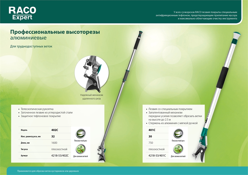 RACO  402C, 1610 мм, с алюминиевым корпусом, плоскостной высоторез (4218-53\402C) 4218-53/402C