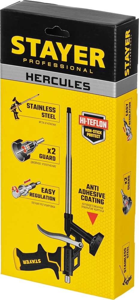 STAYER  Hercules, тефлоновый пистолет для монтажной пены, Professional (06861_z03) 06861_z03