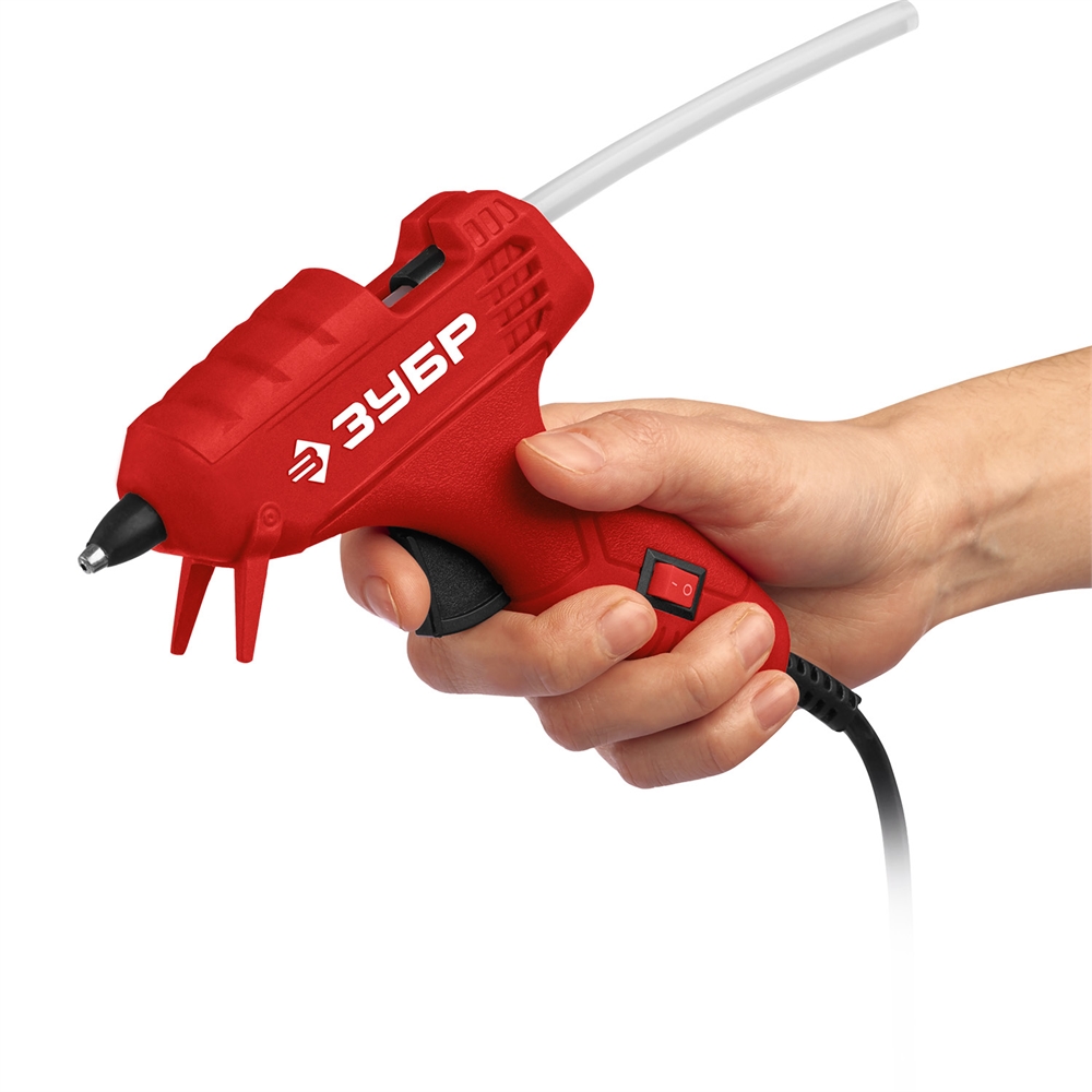 ЗУБР  d 7 мм, выход клея 5 г/мин, электрический термоклеевой пистолет (06851-7) 06851-7