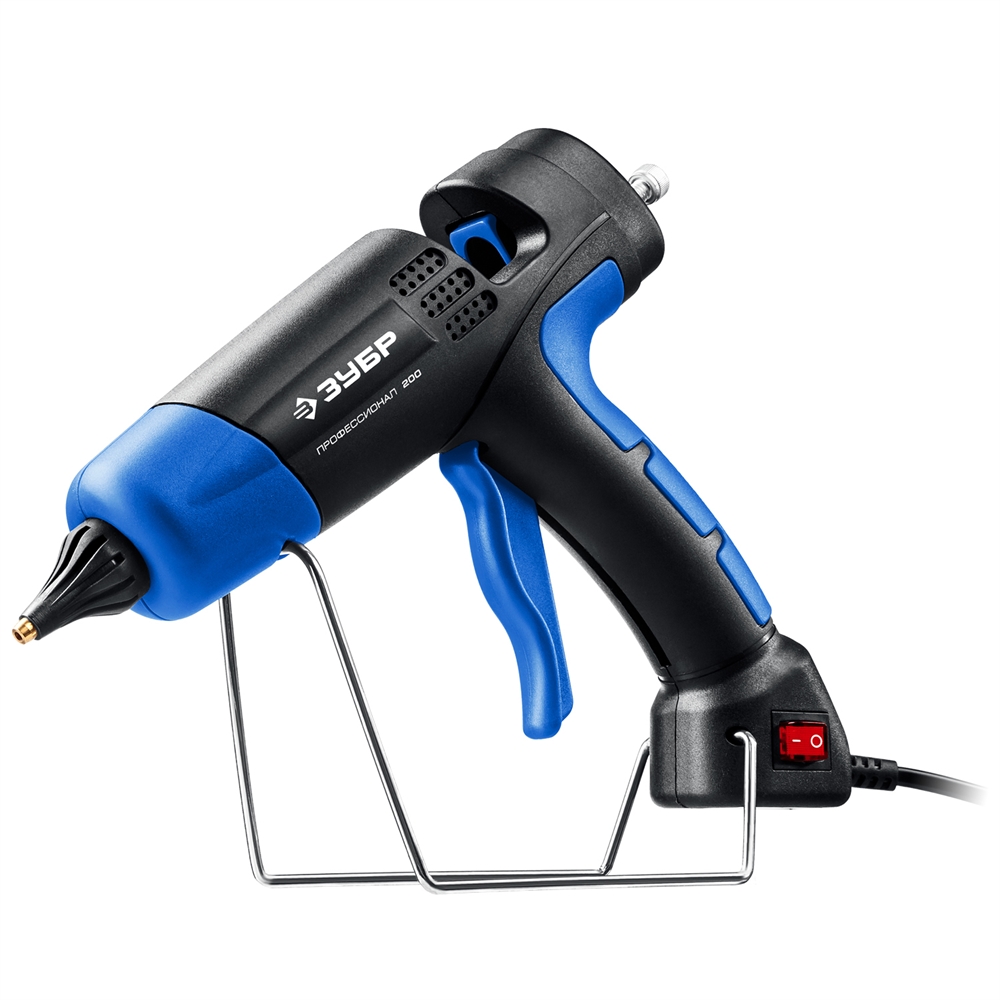 ЗУБР   200, d 11 мм, 20 г/мин, электрический термоклеевой пистолет, Профессионал (06852-11) 06852-11