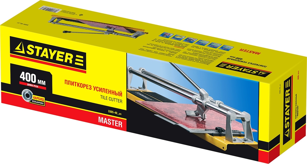 STAYER  400 мм, 16 мм, усиленный плиткорез (3305-40) 3305-40_z01