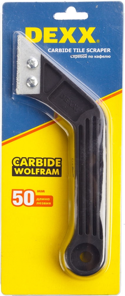 DEXX  200 мм, 1 лезвие, карбид вольфрама, скребок по кафелю (33413) 33413