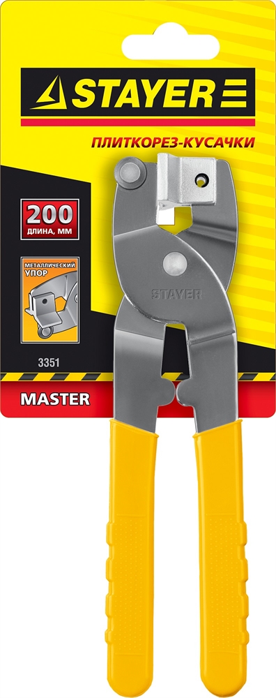 STAYER  200 мм, металлический, карбид вольфрама, плиткорез-кусачки (3351) 3351