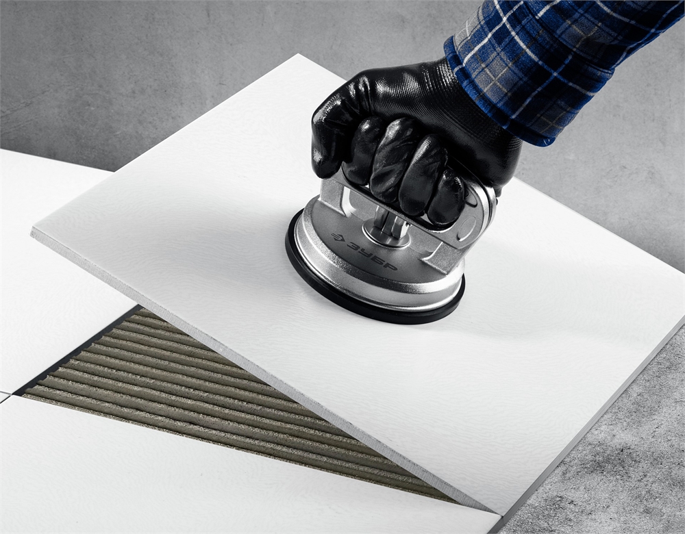 ЗУБР  50 кг, одинарный алюминиевый подъемник на присоске, Профессионал (33723-1) 33723-1