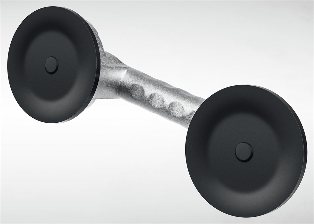 ЗУБР  80 кг, двойной алюминиевый подъемник на присоске, Профессионал (33723-2) 33723-2