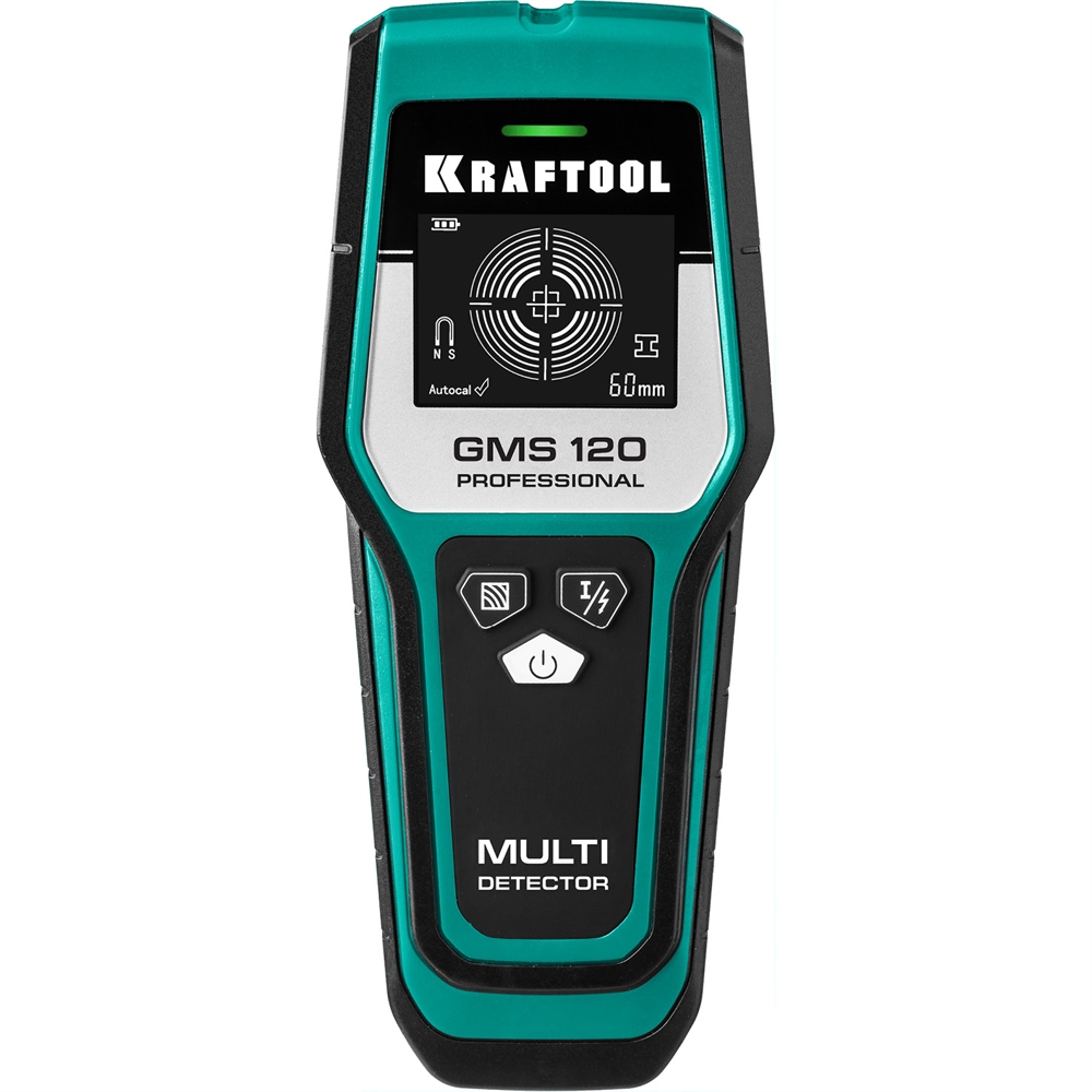 KRAFTOOL  GMS 120, ЖК дисплей, универсальный детектор (45298) 45298