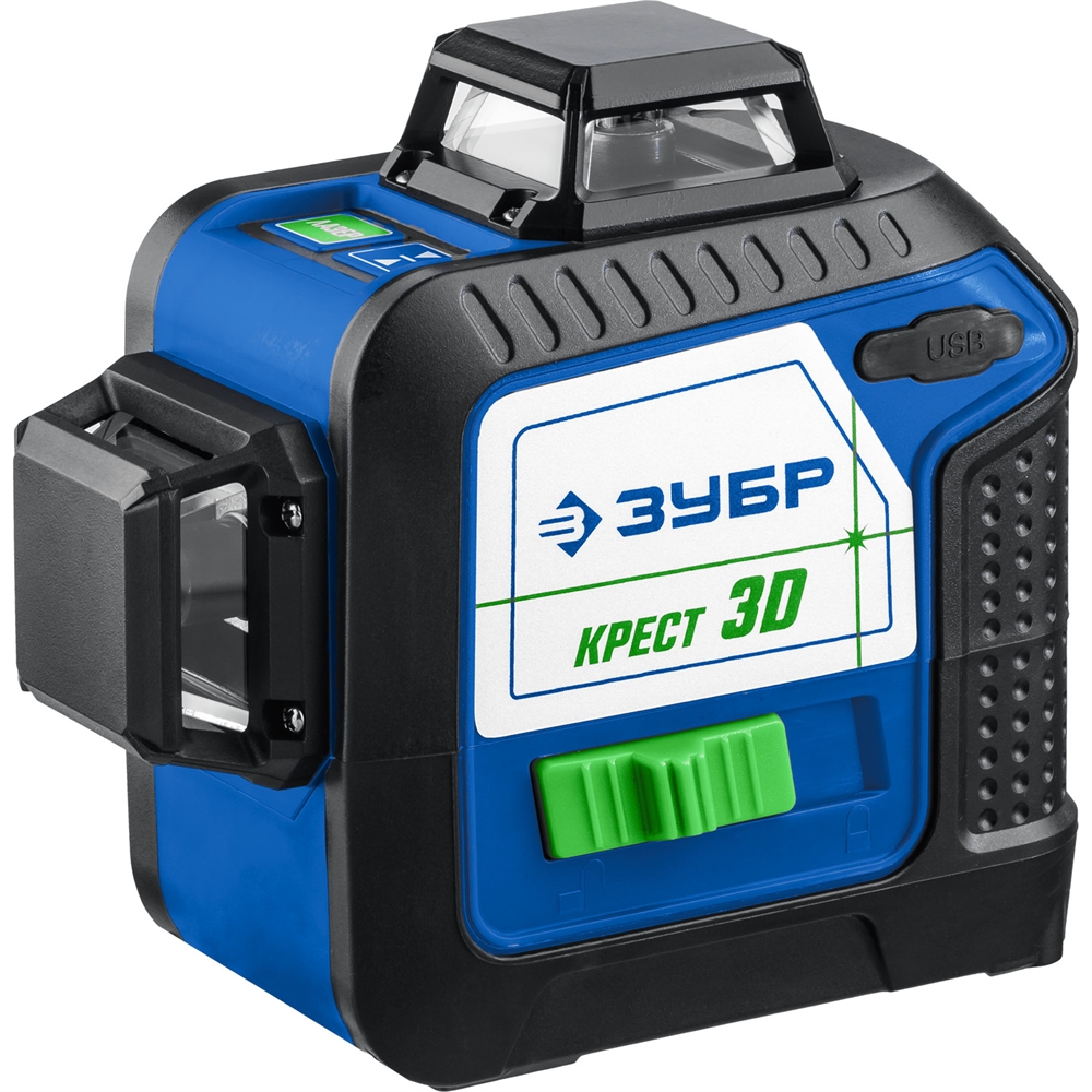 ЗУБР  КРЕСТ 3D, лазерный нивелир, Профессионал (34909) 34909