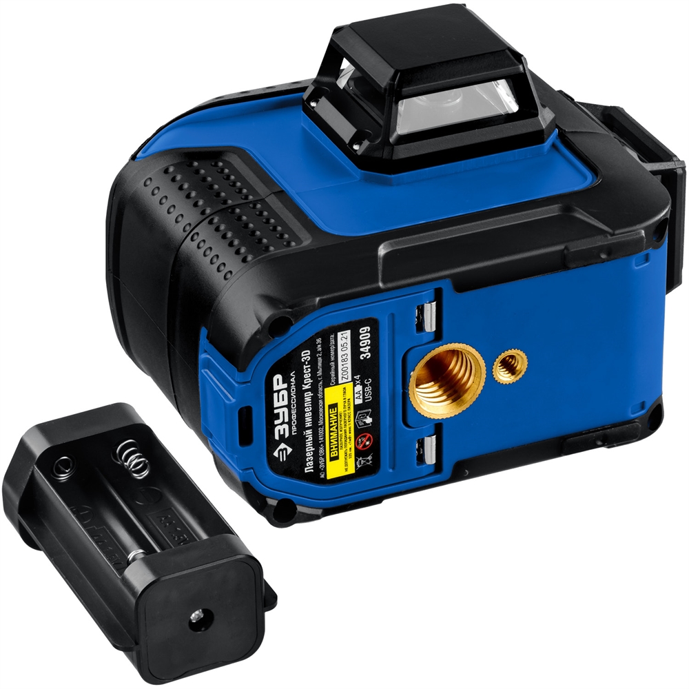 ЗУБР  КРЕСТ 3D, лазерный нивелир, Профессионал (34909) 34909