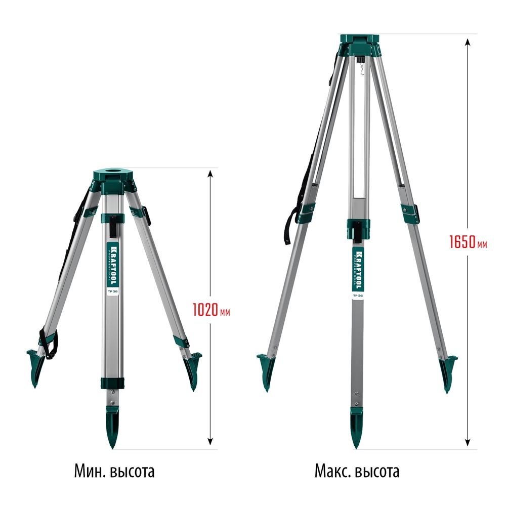 KRAFTOOL  GST 165, геодезический штатив (34732) 34732