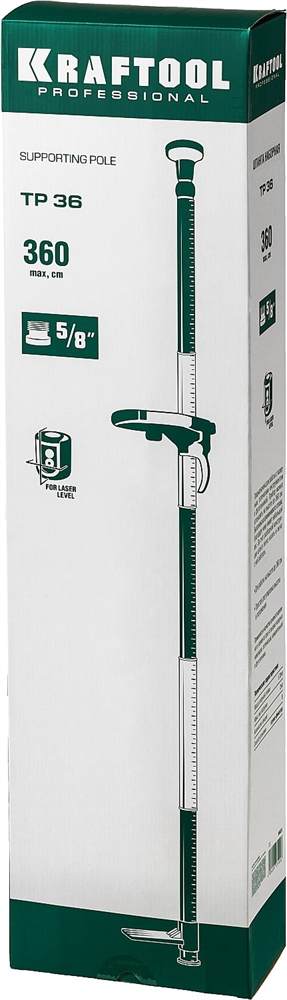 KRAFTOOL  ТР 36, элевационная распорная наборная штанга-штатив с треногой (34823) 34823