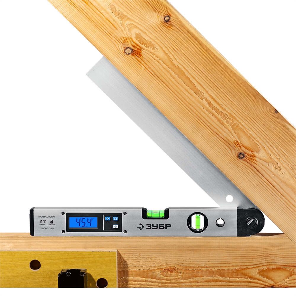 ЗУБР  400 мм, 0 - 230°, ±0,5°, угломер электронный, Профессионал (34288) 34288