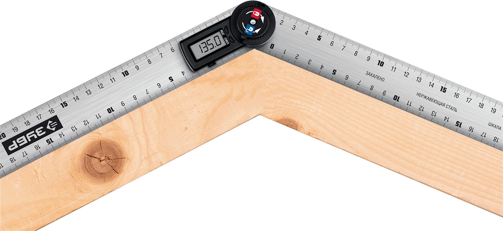 ЗУБР  300 мм, электронный транспортир-угломер, Профессионал (34296) 34296