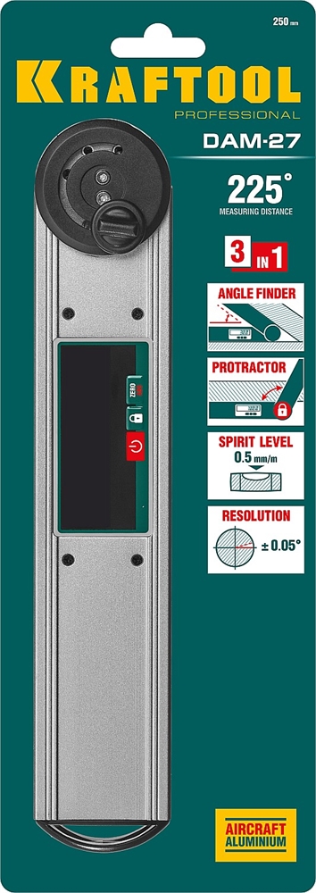 KRAFTOOL  DAM-27, 250 мм, электронный угломер (34684) 34684