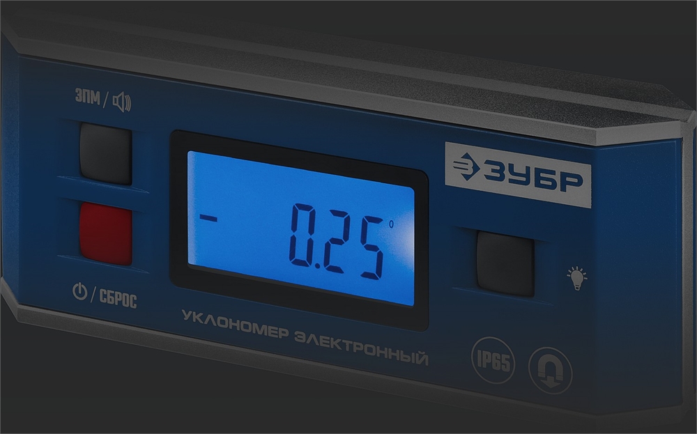 ЗУБР  МИНИ, 0 - 90°, ±0.05°, электронный уровень-уклономер, Профессионал (34745) 34745_z01