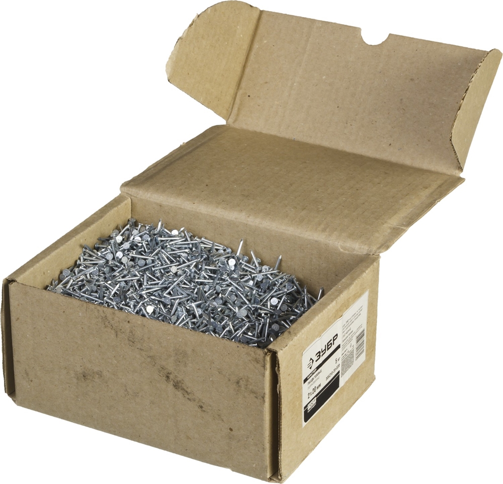 ЗУБР  ГОСТ 4029-63, 20 x 2 мм, цинк, 5 кг, толевые гвозди (305210-20-020) 305210-20-020