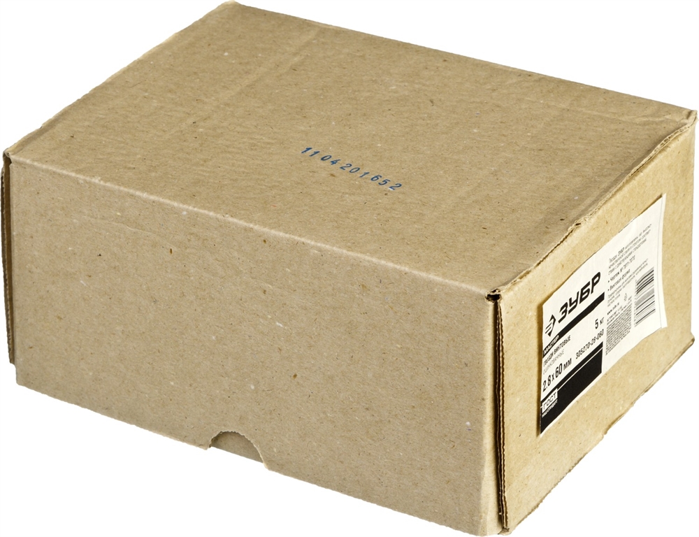 ЗУБР  60 x 2.8 мм, цинк, 5 кг, винтовые гвозди (305270-28-060) 305270-28-060