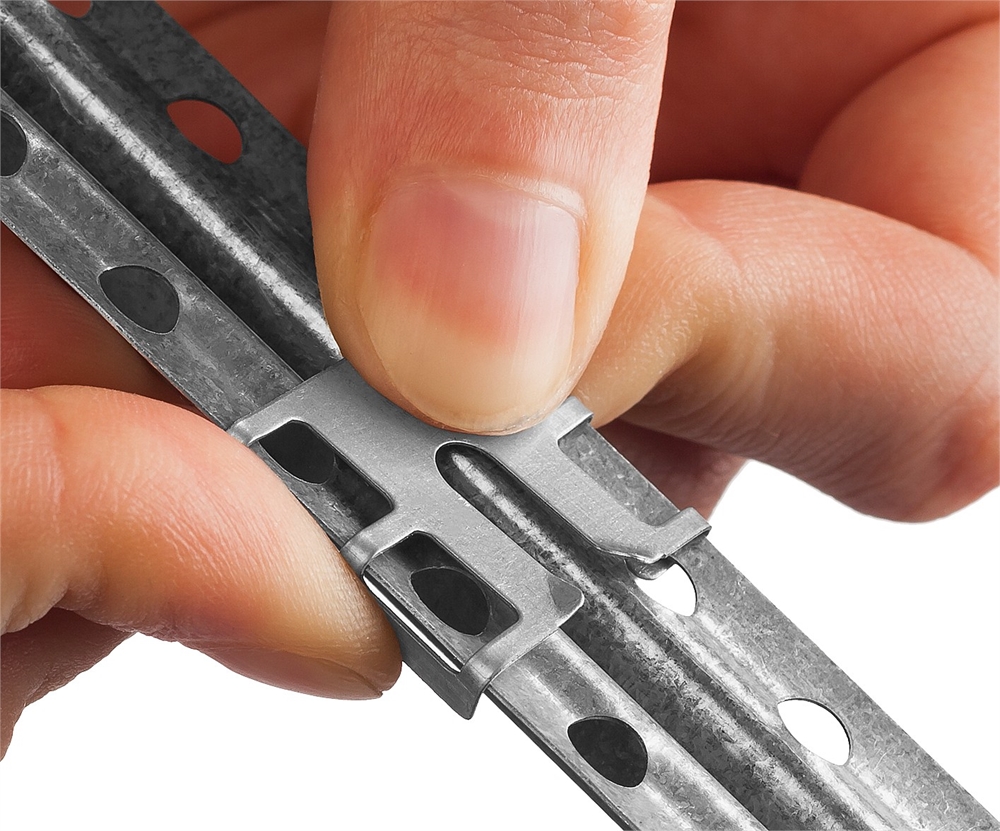 ЗУБР  КРЕММЕР-100, 100 шт, крепление для установки маячковых профилей (30950-100) 30950-100