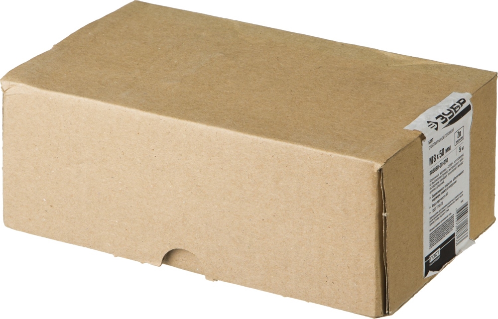 ЗУБР  ГОСТ 7798-70, кл. пр. 5.8, M8 х 50 мм, цинк, 5 кг, болт (303080-08-050) 303080-08-050