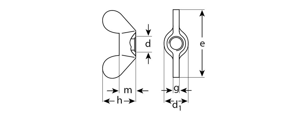ЗУБР  DIN 315, M10, цинк, 2 шт, барашковая гайка (303736-10) 303736-10