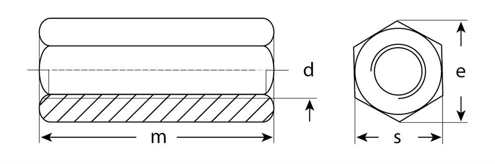 ЗУБР  DIN 6334, M8, цинк, 5 кг, переходная гайка (303750-08) 303750-08