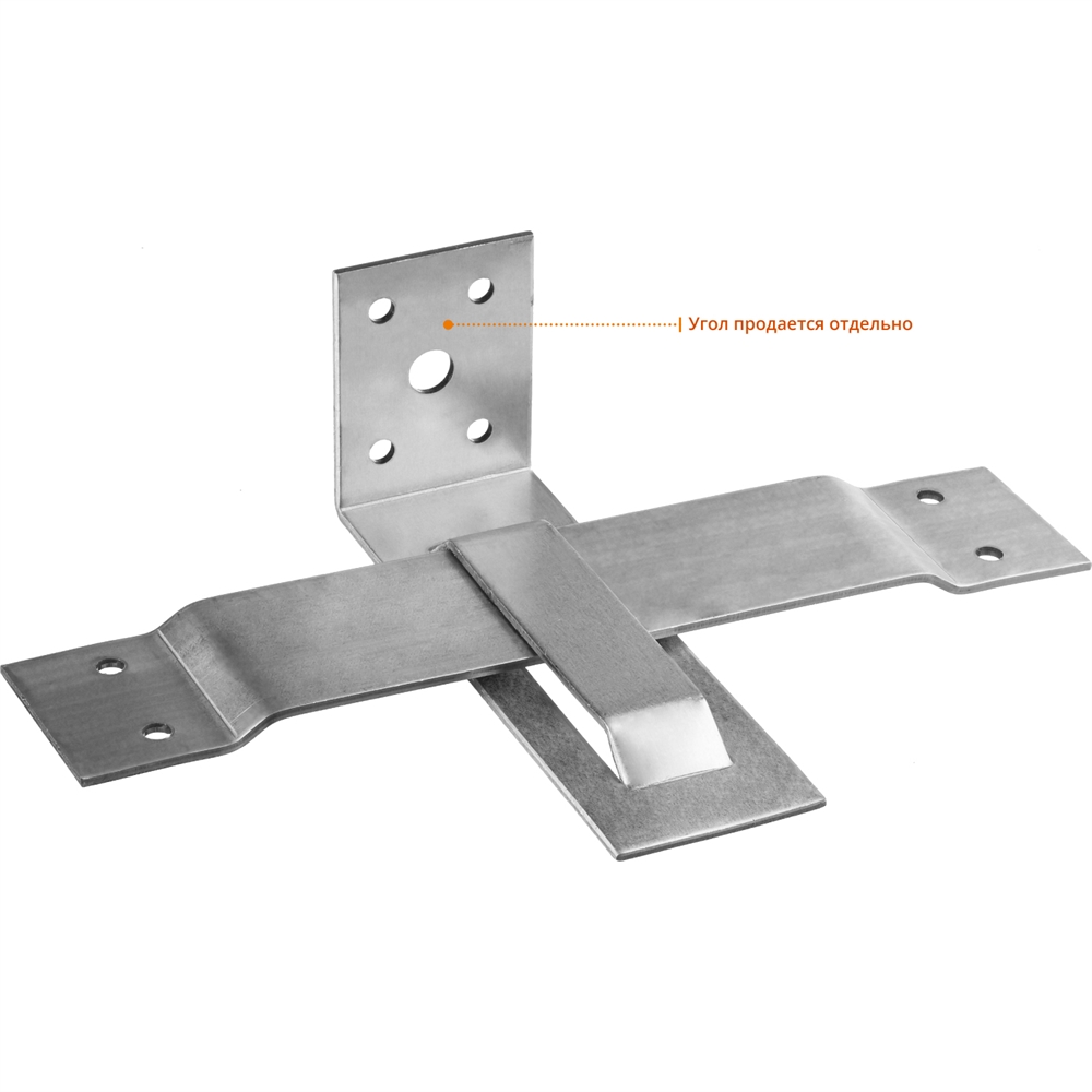 ЗУБР  СОС-2.0, 40 x 150 (90) x 2 мм, пластина, скользящая опора для стропил (310166-090) 310166-090