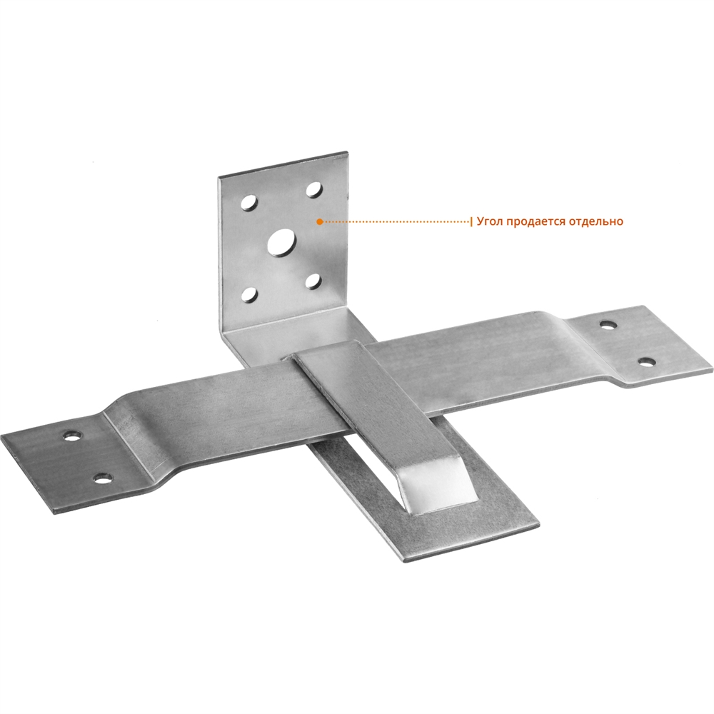 ЗУБР  СОС-2.0, 40 x 200 (140) x 2 мм, пластина, скользящая опора для стропил (310166-140) 310166-140