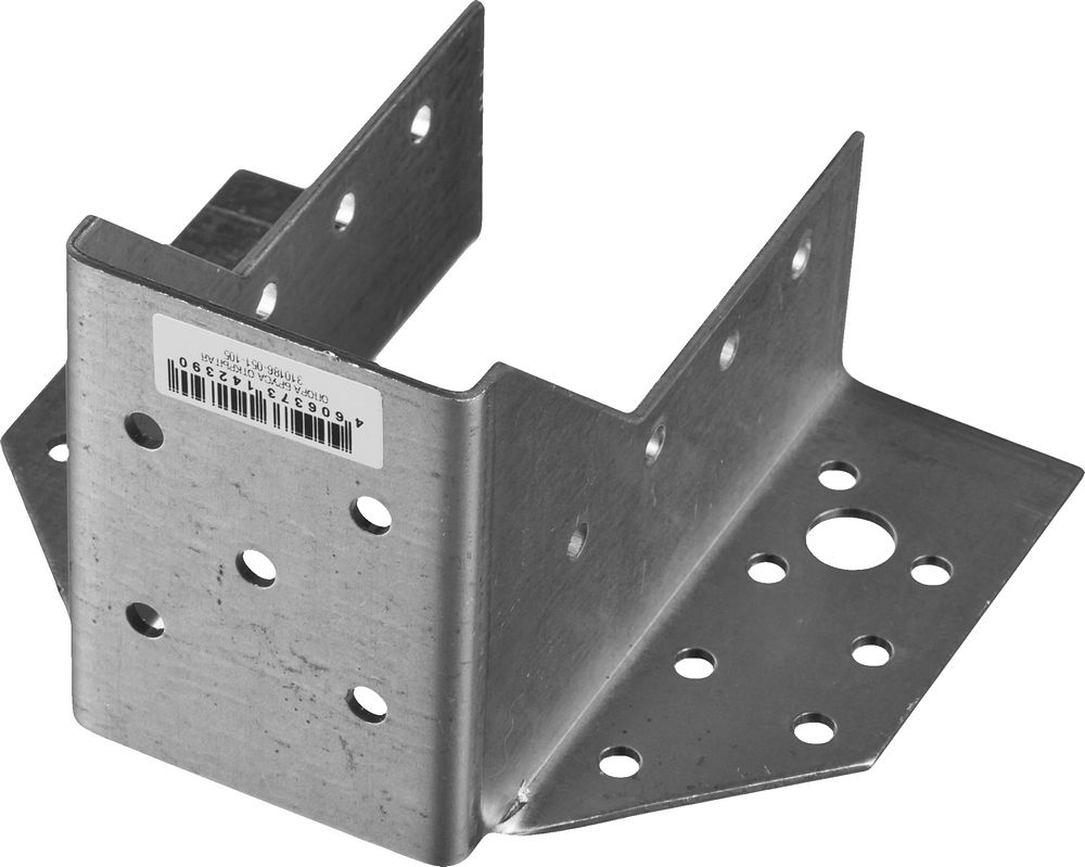 ЗУБР  КБО-2.0, 51 x 105 x 2 мм, цинк, открытое крепление балки (310186-051-105) 310186-051-105