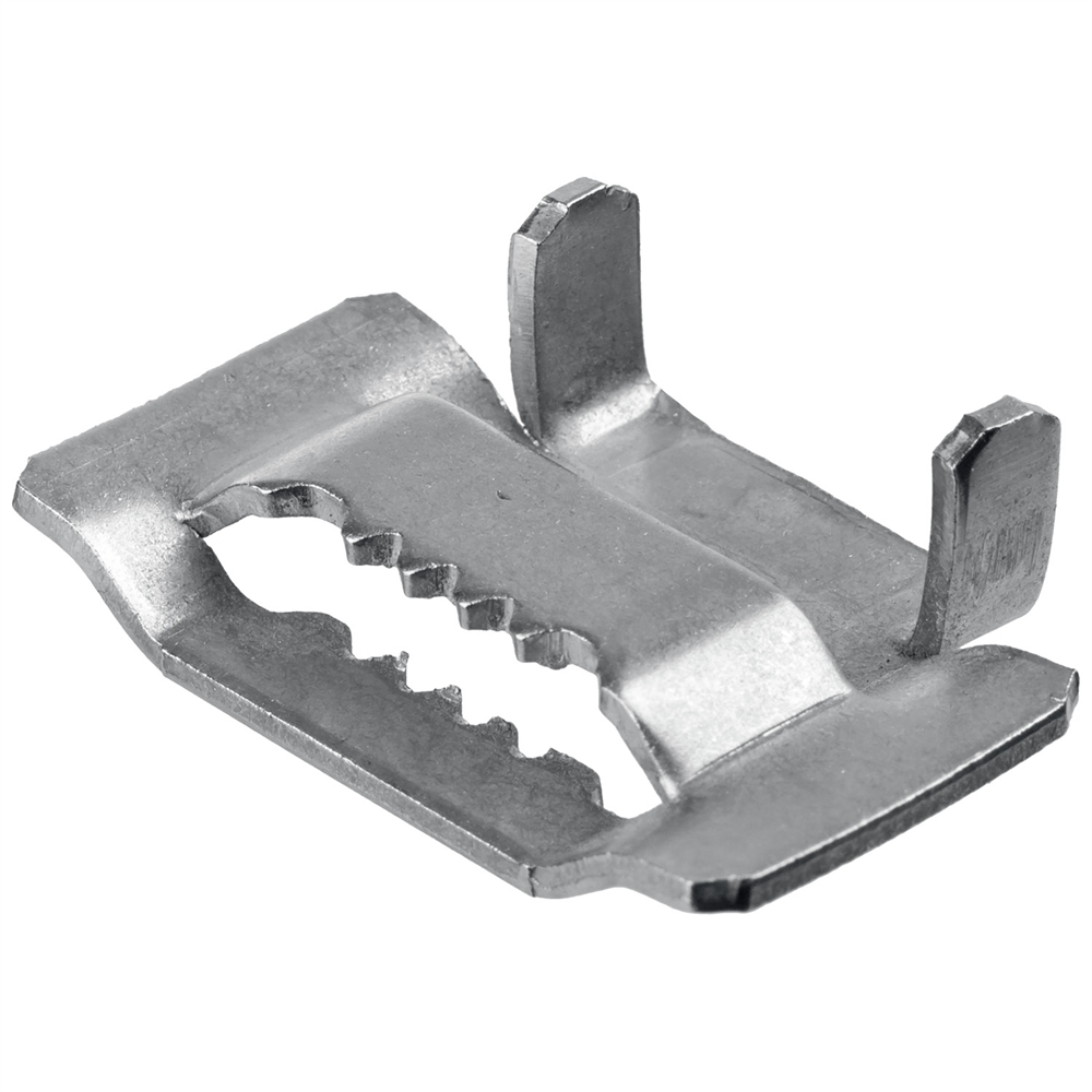 ЗУБР  БГЛ, 20 мм, 100 шт, бюгель для бандажной ленты нержавеющий, Профессионал (310266) 310266