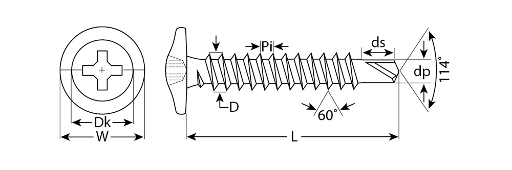 ЗУБР  ПШМ-С, 19 х 4.2 мм, цинк, 30 шт, саморез с пресс-шайбой и сверлом (300216-42-019) 300216-42-019