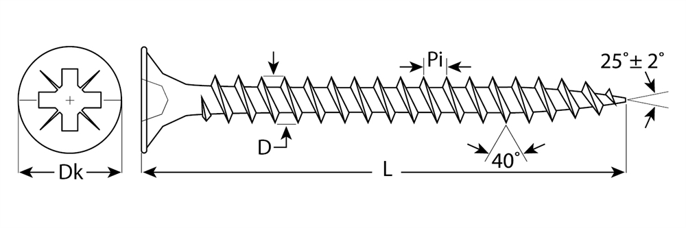 ЗУБР  СУ-Ж, 60 х 5.0 мм, желтый цинк, 18 шт, универсальный саморез (300396-50-060) 300396-50-060