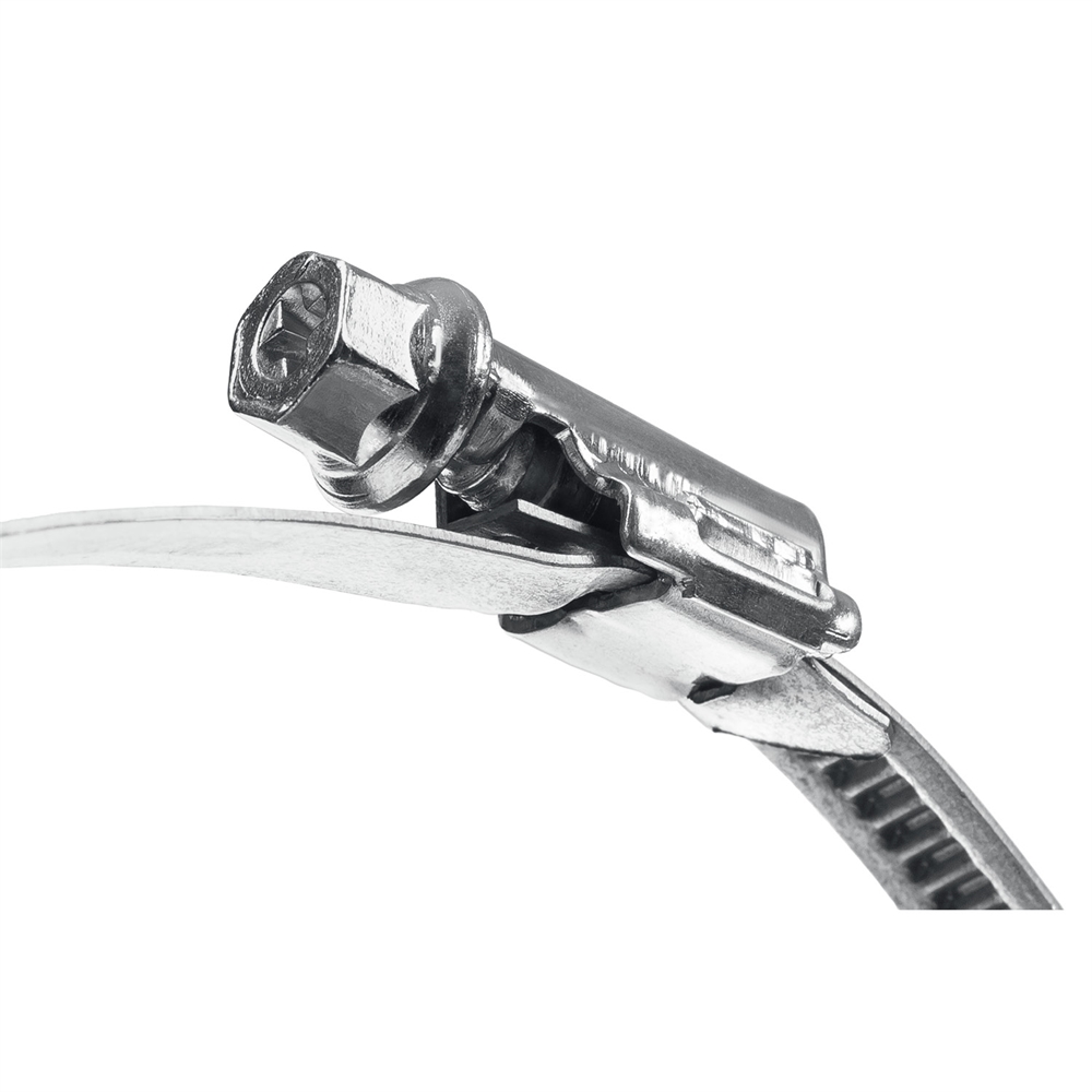 ЗУБР  Х-9Н, 8 - 12 мм, накатная лента 9 мм, цинк, 50 шт, червячный хомут (37807-12) 37807-12