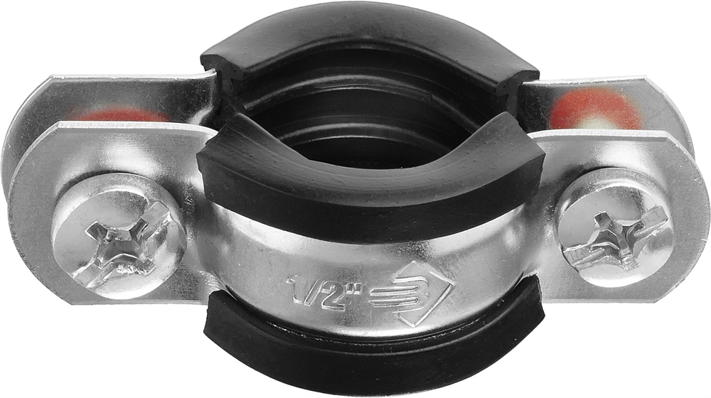 ЗУБР  1/2″, цинк, 10 шт, трубный хомут с гайкой (37850-20-24) 37850-20-24