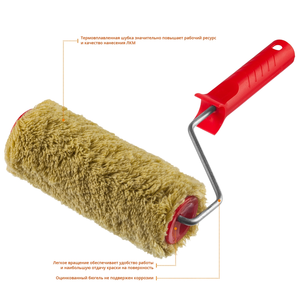 MIRAX  SYNTEX, 40 х 180 мм, бюгель 6 мм, ворс 18 мм, полиакрил/полиэстер, все виды ЛКМ, малярный валик (03715-18) 03715-18