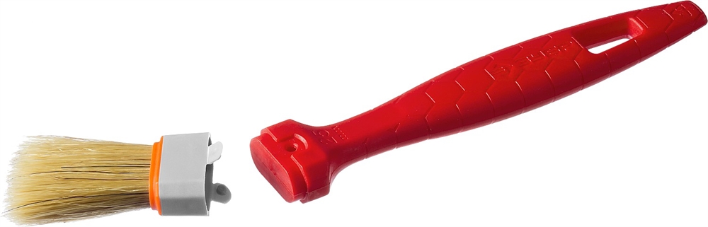 ЗУБР  УНИВЕРСАЛ, 25 мм, 1″, светлая натуральная щетина, пластмассовая ручка, все виды ЛКМ, плоская кисть (01015-025) 01015-025