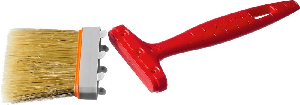 ЗУБР  УНИВЕРСАЛ, 75 мм, 3″, светлая натуральная щетина, пластмассовая ручка, все виды ЛКМ, плоская кисть (01015-075) 01015-075